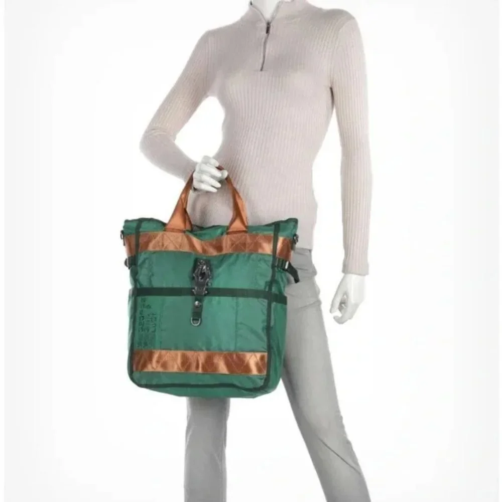 035 George Gina & Lucy green Milano Bag NWT